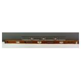 48" Brass And Mahogany Level and Mayes 2
