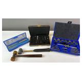 Double Sided and Lead Soft Hammers, Irwin Tap and Die Set, and Thread Sets
