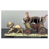 Iron Stagecoach Door Stop