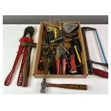 Bolt Cutters, Klein Screwdrivers, Hammers, Chaulk Line, Wiss Snips, Hacksaw
