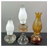 (3) Vintage Oil Lamps