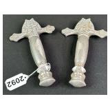 Pair of Aluminum Sword Handles