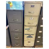 Pair of File Cabinets and Ccontents