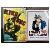 King Kong & Uncle Sam Advertising Signs