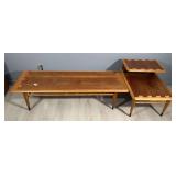Set of Lane Coffee Table 55"x 19"x 14" And End Table 28"x 21"x 14"