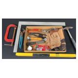 Level  Square  Hammer Tool Belt  Clamp  6" Clamp  Tape Measure