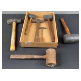 Sledge Hammer Wood And Rubber Mallets
