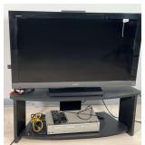 Sony 40" Television TV Stand VCR Remotes Included
