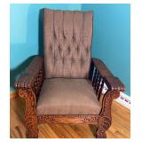 Vintage Wooden Recliner