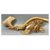 Two Antler Smoking Pipes Unbranded