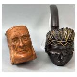 Butz Choquin 58 Made In France And  Indian Chief Head Unbranded Smoking Pipes