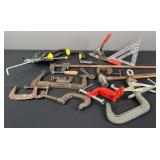 Various Clamps Hammer Swanson Speed Square