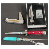 Pocket Knives, Lighter and Letter Opener