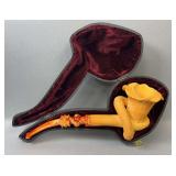 Nice Smoking Pipe With Case Unbranded