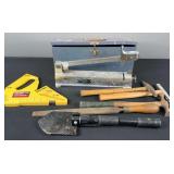Tile Cutter With Metal Case  Craftsman Guide Master  Various Hammers  File