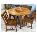 Oak Table and 4 Chairs