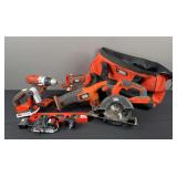 Black And Decker Rechargable Circular Saw  Reciprocating Saw  Drills  Light And Level *Batteries DON