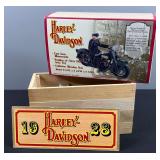 Harley Davidson Reproduction Cast Iron Motorcycle and Rider