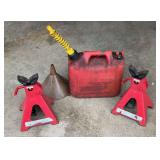 Small Gas Can Jack Stands Funnel