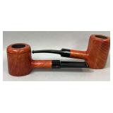 Two Unreadable Makers Mark Smoking Pipes
