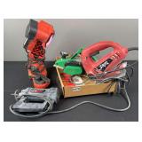 Skil Jig Saw And Blades  RotoZip Spiral Saw  Chainsaw Sharpener And Planer