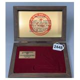 Wooden Ohio Gun Collectors Association Pocket Knife Display Box