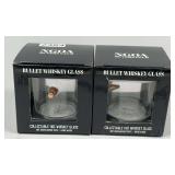 Pair of Bullet Whiskey Glasses