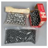 Assortment of Lead Ball Bullets
