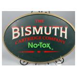 Bismuth Cartridge Company No Tox Metal Advertising Oval Sign