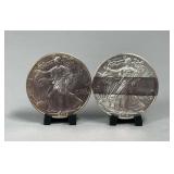 2002 & 2014 American Silver Eagles