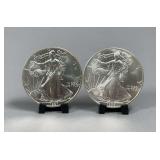 1997 & 1998 American Silver Eagles