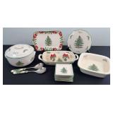 Christmas Tree Plates and Serving Dishes