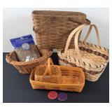 Longaberger Bread Basket & Misc Baskets