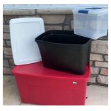 Large Christmas Storage Tote & Misc Totes