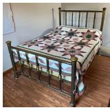 Full Size Bed with Mattress & Bedding