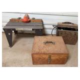 Power-Kraft & Craftsman Routers & Router Case, Sears Router & Case, & Small Router Table