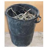 Trash Can of Scrap Copper Wire