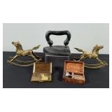 Vintage Iron, Razor, & Brass Rocking Horses