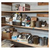 Screws, Nails, & Assorted Hardware Shelf Contents