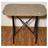 Iron Base Accent Table