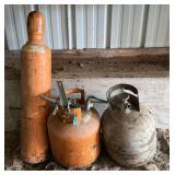 Pair of Propane Tanks & Oxygen Tank