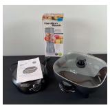 Electric Burner, Rival Electric Skillet, & Smoothie Machine