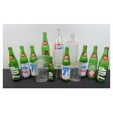 7up & Pepsi Soda Bottles, & Misc. Glass Bottles