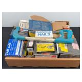 Large Assortment of Staples, Screws, & Fasteners