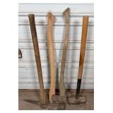 Sledgehammer, Axe, & Pickeaxe