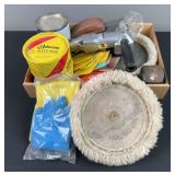 Buffer/Polisher, Bondo, & Assorted Supplies