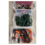 Extension Cords & Power Strips in Storage Totes