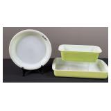Pyrex Lime Green Baking Pans