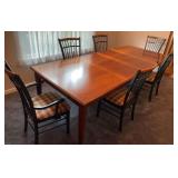 Shermag Dining Table and Six Chairs