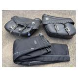 Motorcycle Leather Saddle Bags & Pants